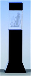 Zeige Details für Black Crystal Monument Award Golf 3D-Motiv, in 6 Größen ! Bild von Black Crystal Monument Award Golf 3D-Motiv, in 6 Größen !