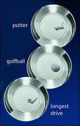 Zeige Details für Disk-Award GOLF, reines massives Zinn, 3 Motive Bild von Disk-Award GOLF, reines massives Zinn, 3 Motive