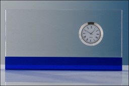 Zeige Details für Kristallglas-Award Rectangle mit Quartz-Uhr Bild von Kristallglas-Award Rectangle mit Quartz-Uhr