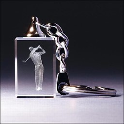 Zeige Details für Schlüsselanhänger Golfer beim Abschlag 3D-Glas mit raffiniertem Textur-Effekt ! Bild von Schlüsselanhänger Golfer beim Abschlag 3D-Glas mit raffiniertem Textur-Effekt !