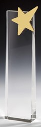 Zeige Details für Gold Star Crystal Tower Award Bild von Gold Star Crystal Tower Award