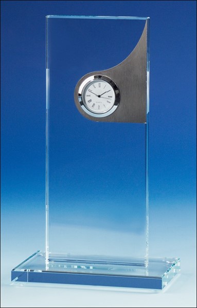 Bild von  Kristallglas-Award ClockTower mit Quartz-Uhr