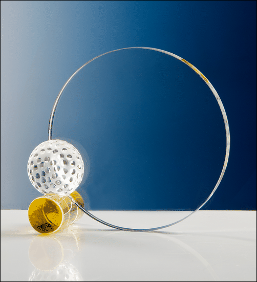 Bild von Golf Crystal Circle Award, in 3 Größen