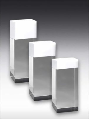 Bild von White Alu Obelisk Award