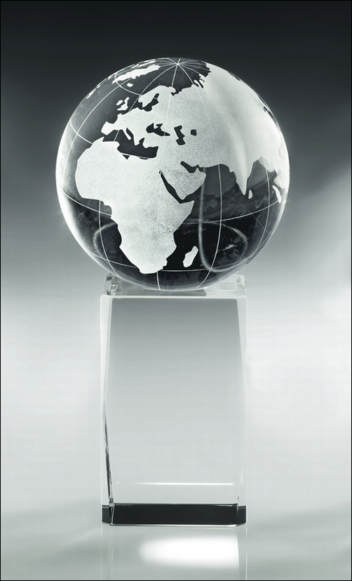 Bild von Globe-Crystal-Base-Award