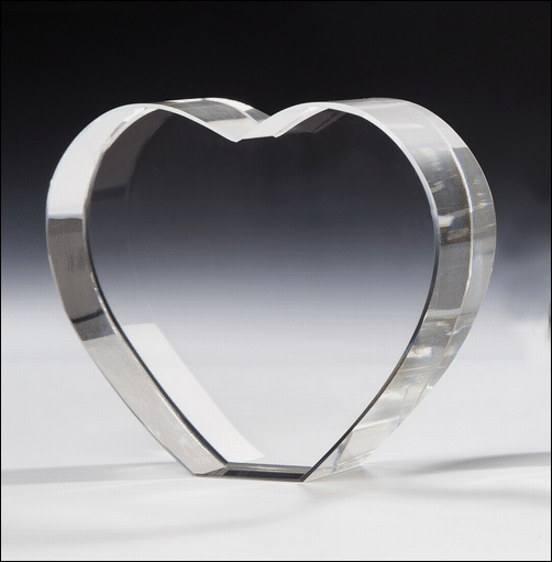 Bild von Crystal Big Heart Award Kristallherz Glasherz