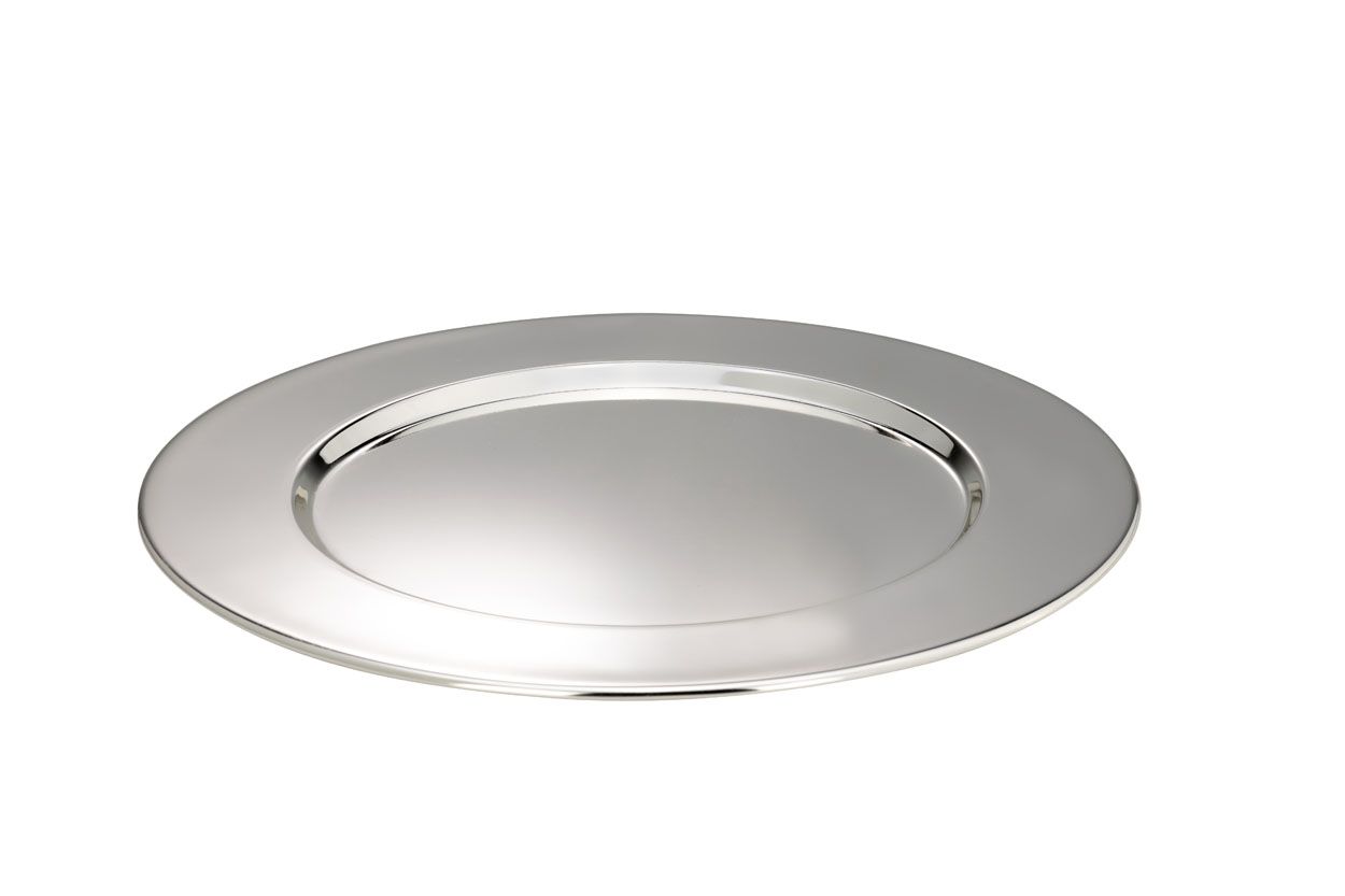 Bild von Platzteller glatt, versilbert, AKTIONSPREIS !